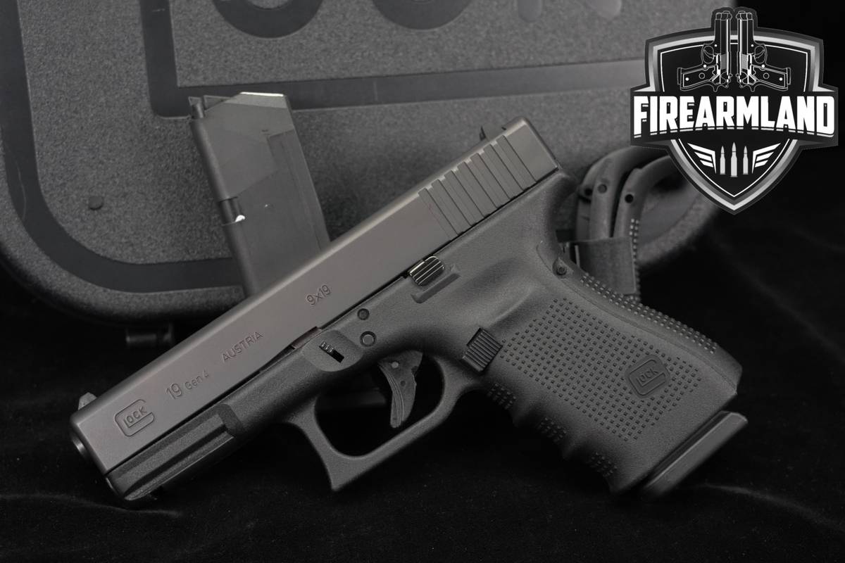 Glock 19 Gen4 G19 Gen 4 9mm 4.02" +2 MAGS & ORIG CASE