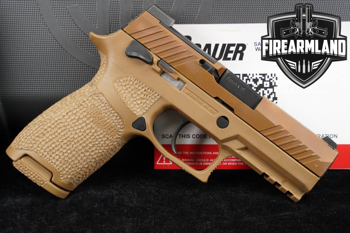 Sig Sauer P320-M18 9mm 3.9" Coyote Tan P-320 M-18 +3 MAGS & ORIG CASE