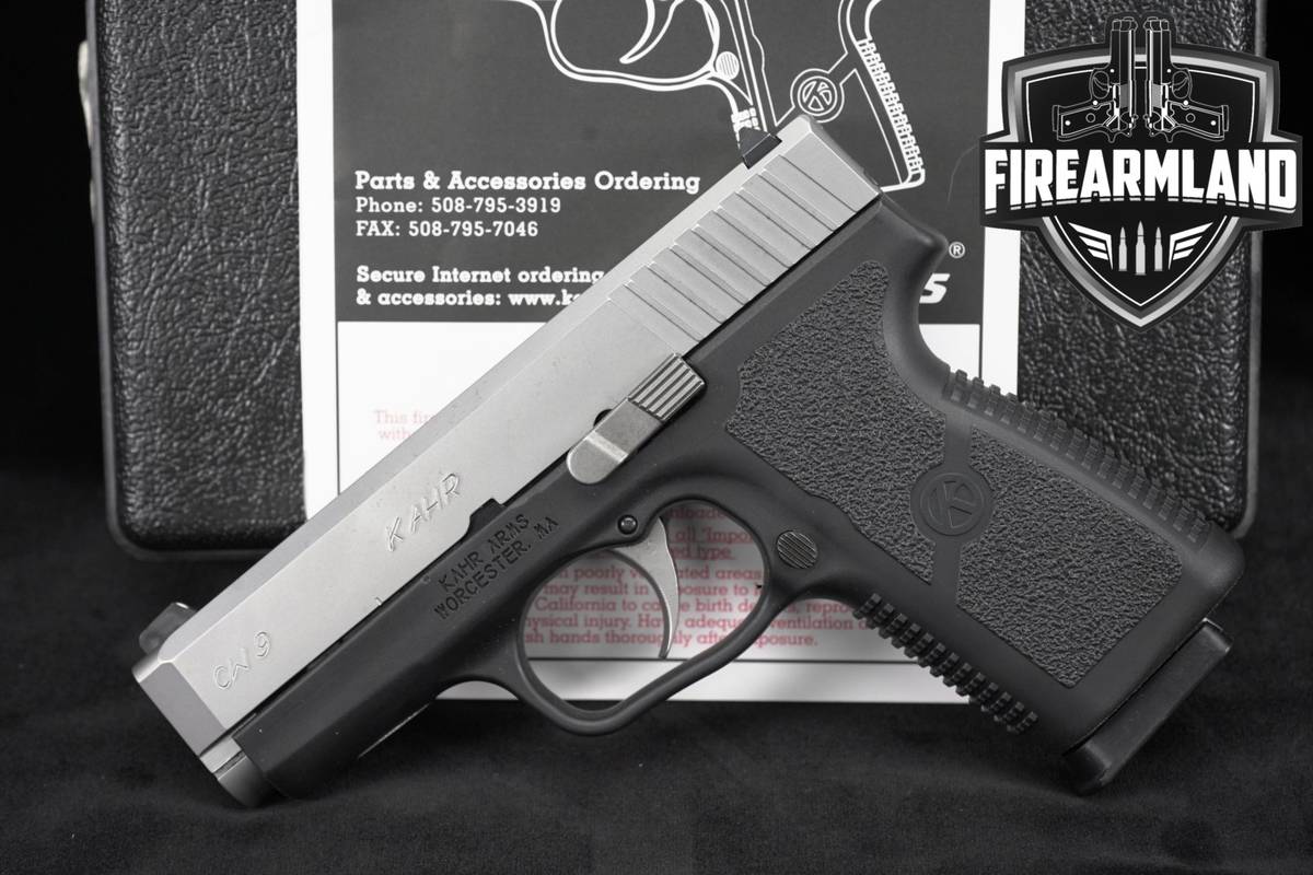 Kahr Arms CW9 9mm 3.6" Two-Tone Stainless CW 9 +ORIG CASE
