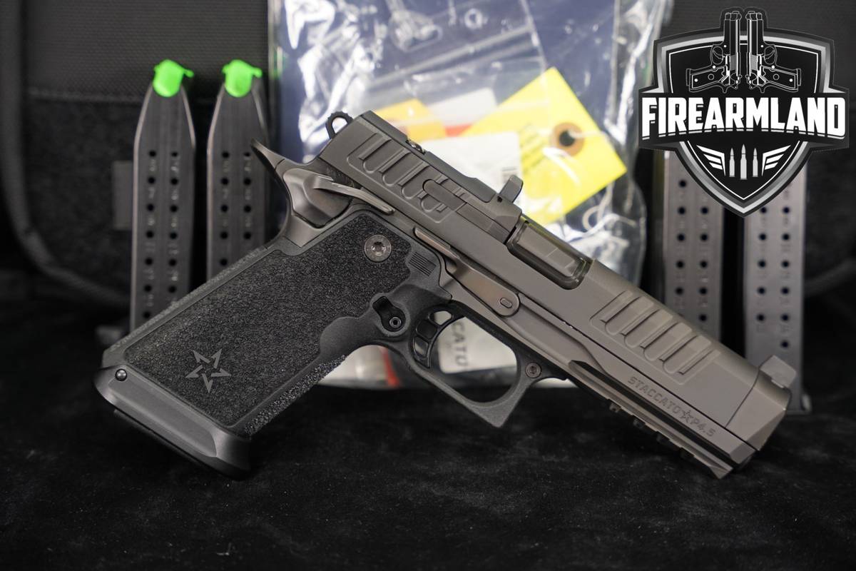 Staccato HD P4.5 9mm Optics-Ready 4.5" STI 1911 2011 +5 MAGS & ORIG CASE