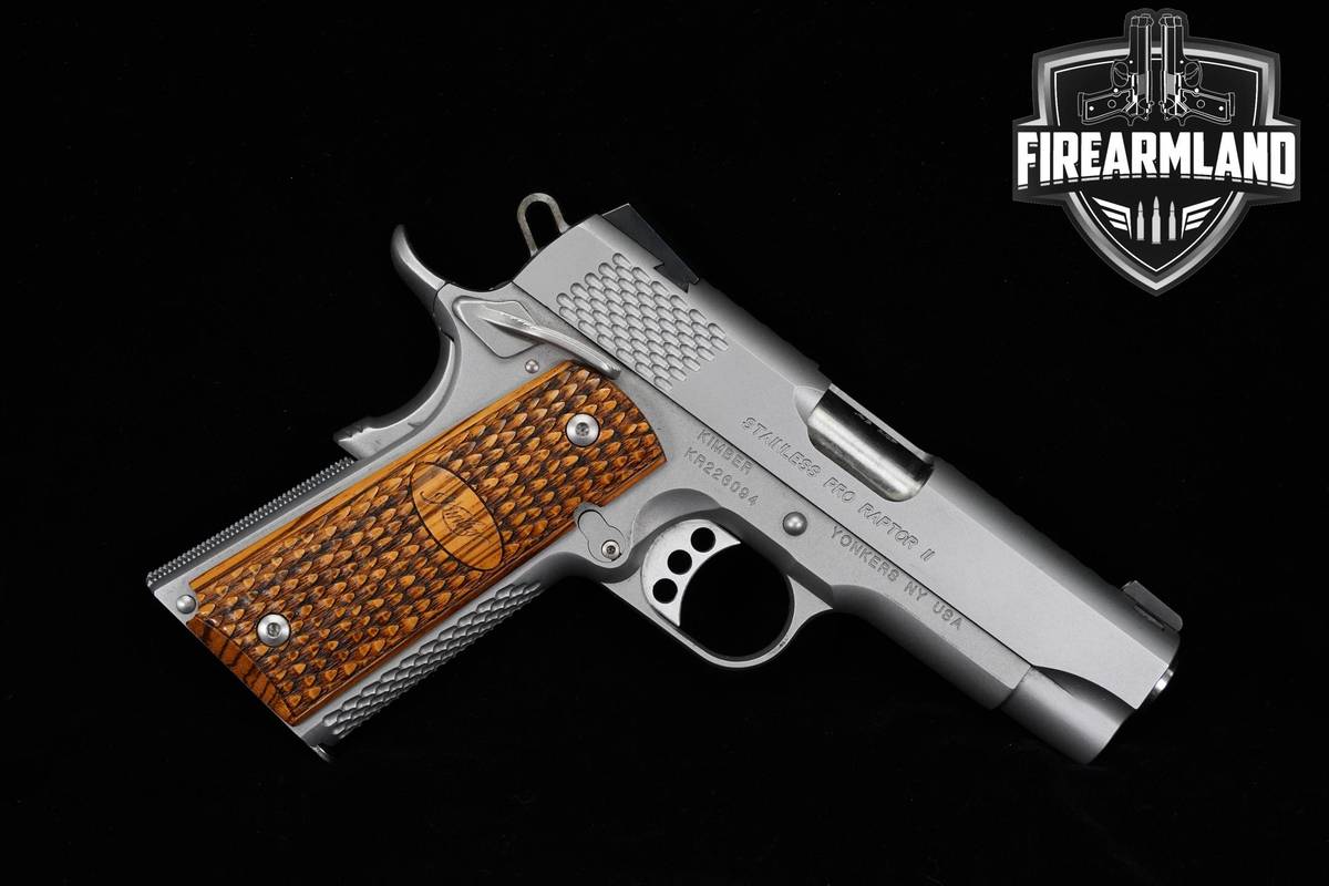 Kimber Stainless Pro Raptor II Custom Shop 1911 4" 1911A1 2 M1911 Pistol