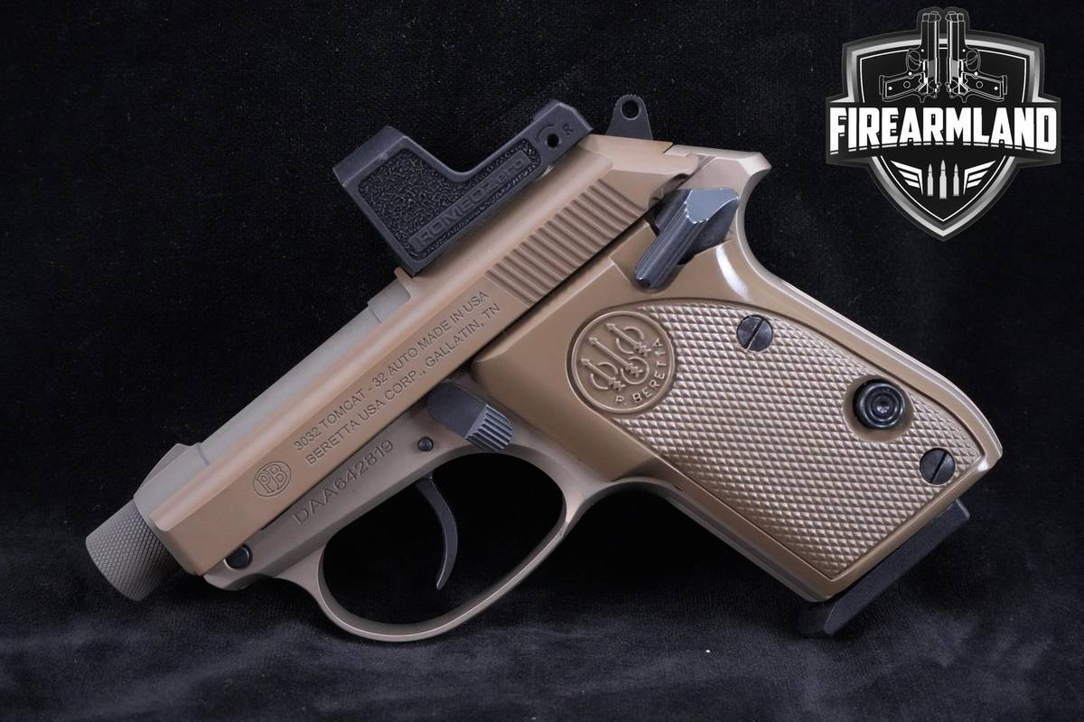 Beretta 3032 Tomcat Optic Cut 32 Auto 2.75" FDE Beretta 3032 Tomcat +OPTIC