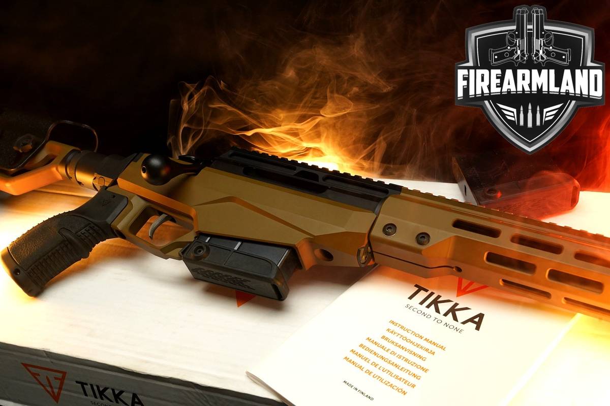 Tikka T3x TAC A1 6.5 Creedmoor 24 Black & Tan THREADED +2 MAGS & ORIG BOX