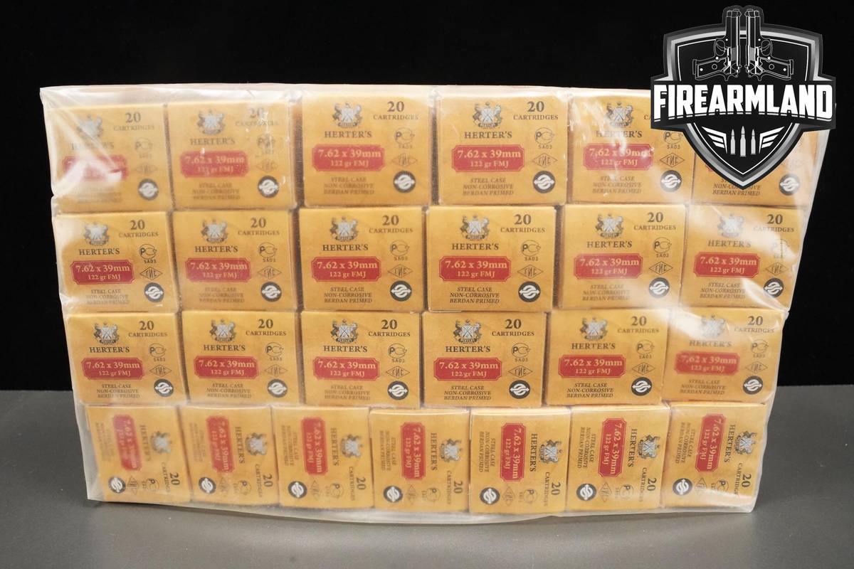 7.62x39 Ammo 762x39 Ammunition 500 ROUNDS