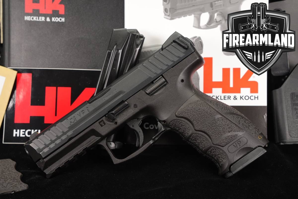 Heckler & Koch VP9 V1 9mm H&K VP-9 4.09" +2 MAGS, ORIG CASE & HOLSTER