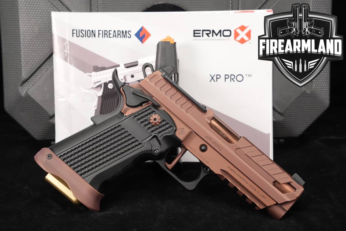 Fusion Firearms XP Pro Bronze AMCHAR OR 9mm 1911 2011 +2 MAGS, CASE