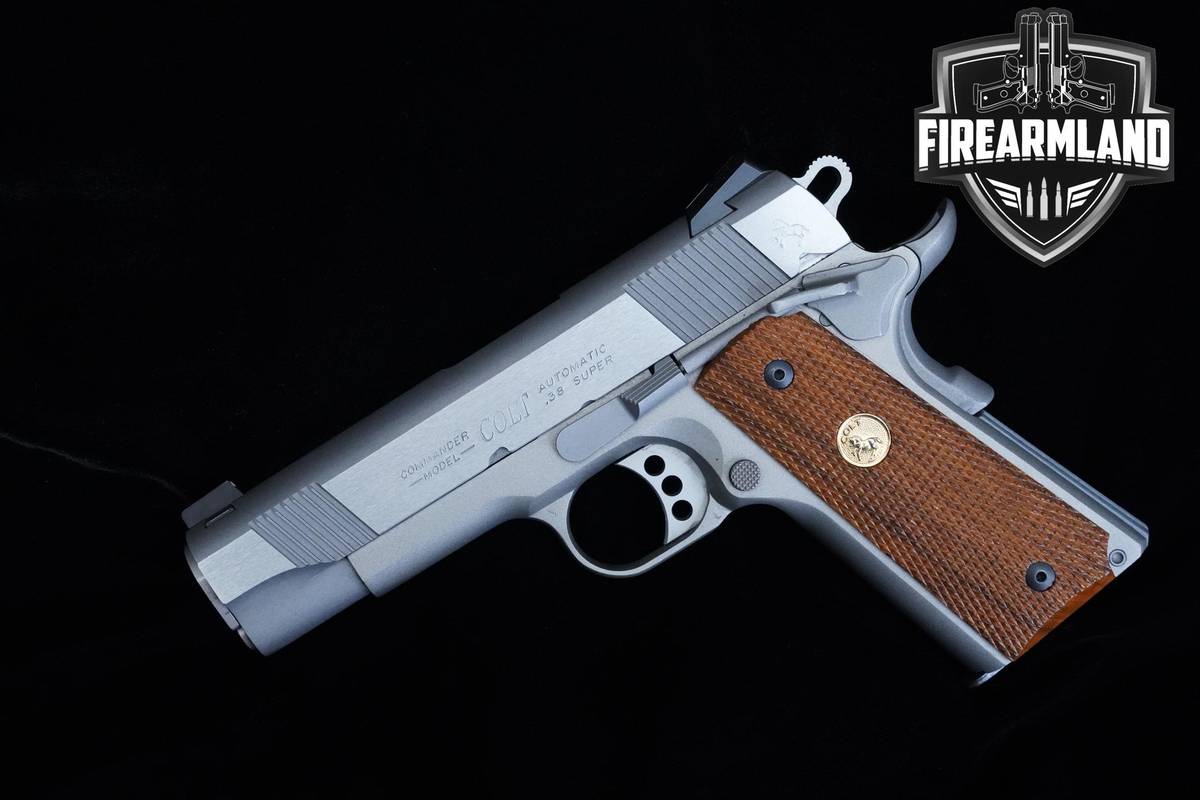Colt Lwt Commander 38 Super 1911 Colt +2 MAGS & ORIG CASE