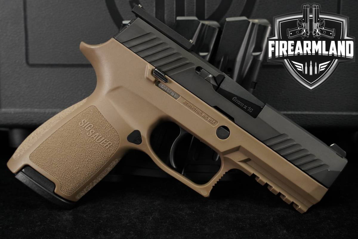 Sig Sauer P320 Compact 9mm Two-Tone Black & FDE P 320 +4 MAGS & ORIG CASE