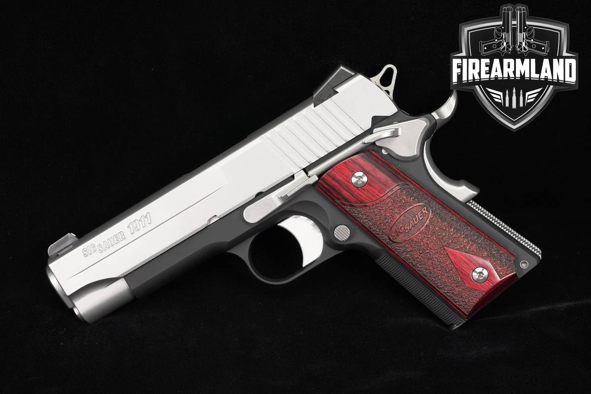 2014 Sig Sauer 1911 C3 45 ACP 4.25" Two-Tone +2 MAGS & ORIG CASE