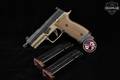 Sig Sauer P320 AXG Combat, Custom Works 9mm Luger Two-Tone Black & FDE in Good Condition Image 2