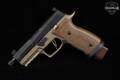 Sig Sauer P320 AXG Combat, Custom Works 9mm Luger Two-Tone Black & FDE in Good Condition Image 4