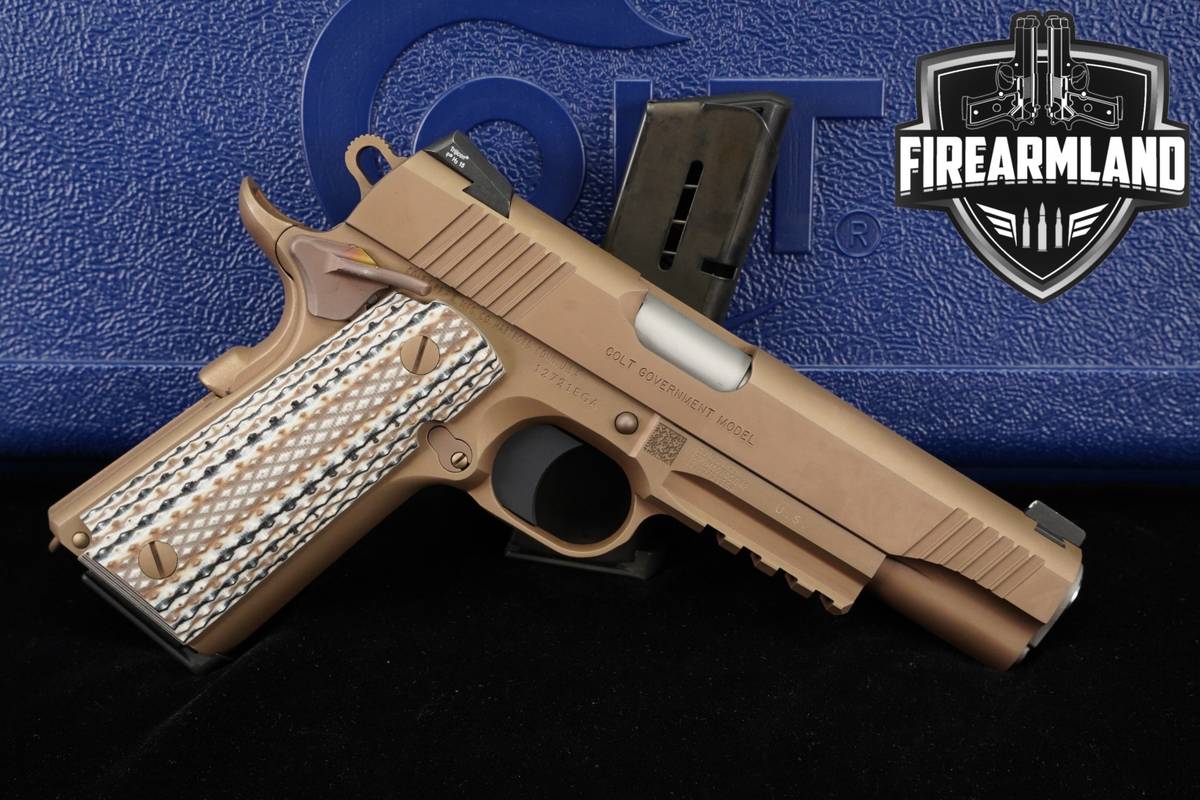 Colt M45A1 45 ACP 1911 5" Desert Sand M45-A1 +2 MAGS & ORIG CASE