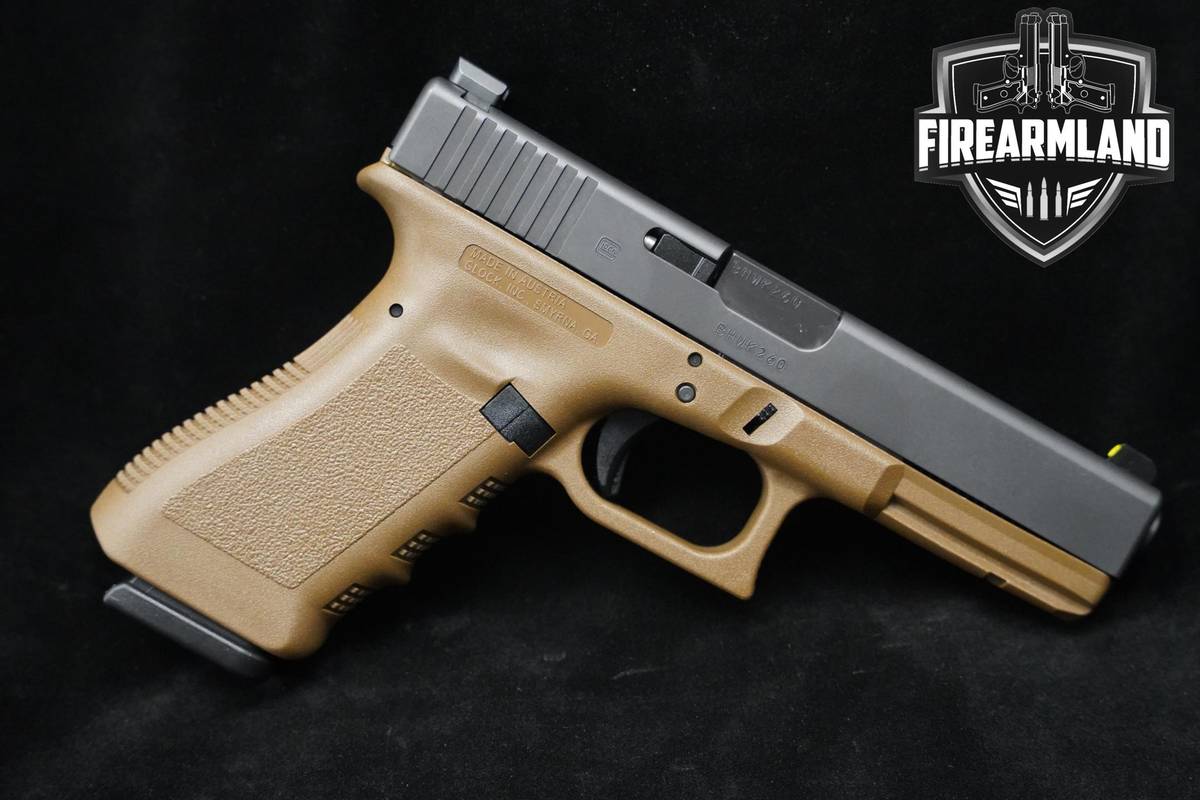 Glock 17 Gen3 Dark Earth Two-Tone 9mm Two-Tone Glock-17 G17 Gen-3 ORIG CASE