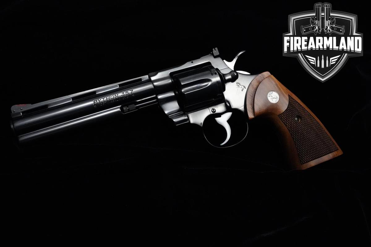 1986 Colt Python 357 Magnum 6" Royal Blue Colt VENT RIB DA/SA