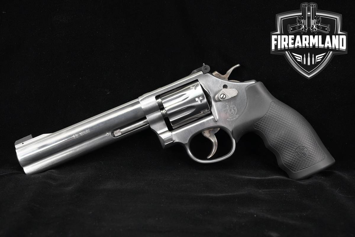 Smith & Wesson S&W Model 648-2 22 WMR 6" Stainless Full-Lug +ORIG CASE