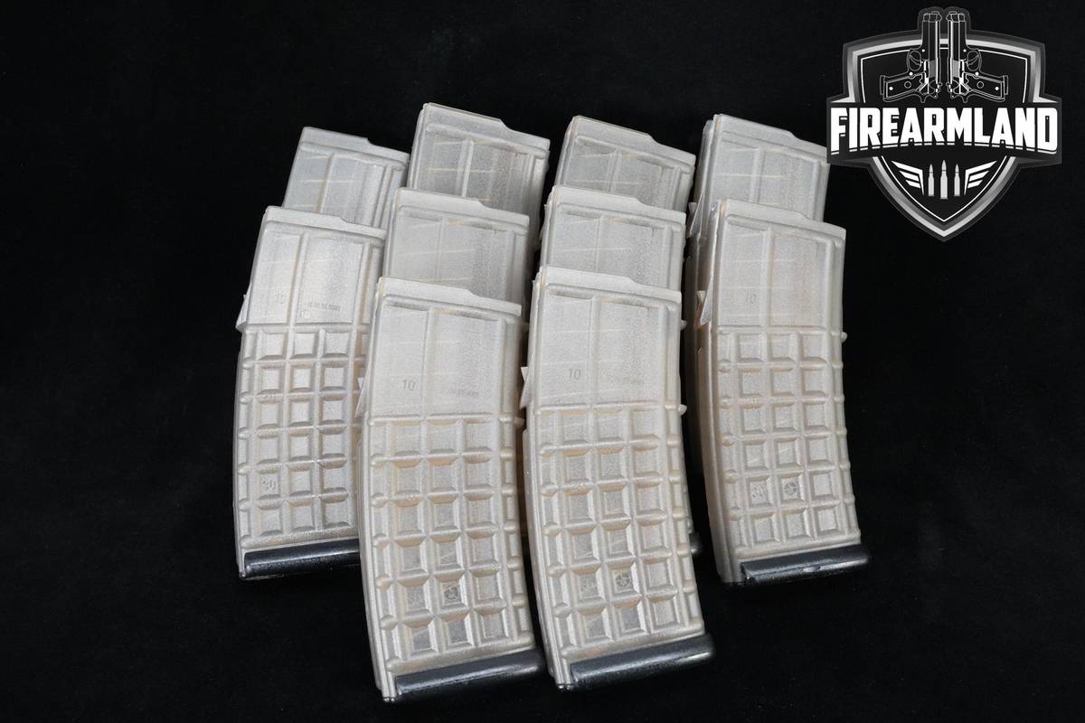 1994 Steyr Arms AUG Waffle Mag 30rd Clear Steyr Black BP AUG Waffle 10 MAGS