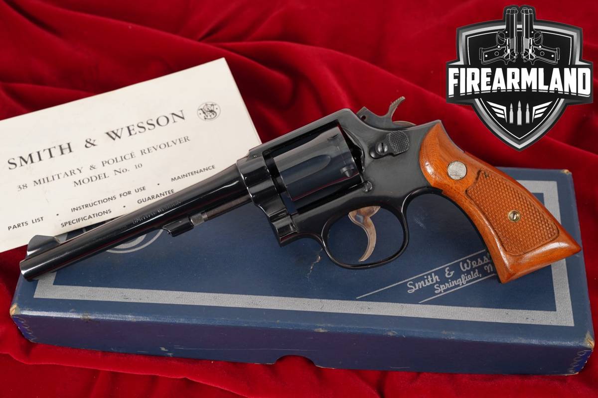 Smith & Wesson Model 10-5 S&W 38 Special 6" Blued +ORIG BOX