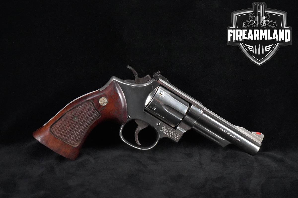 1980 Smith & Wesson Model 19-4 Combat Magnum 357-Mag 4" Nickel S&W 19-4
