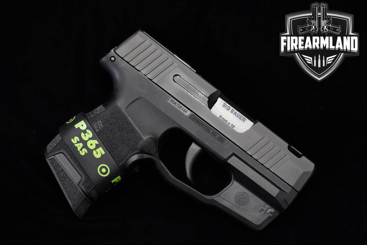Sig Sauer P365 SAS 9mm 3.1" Nitron P365 +2 MAGS & ORIG CASE