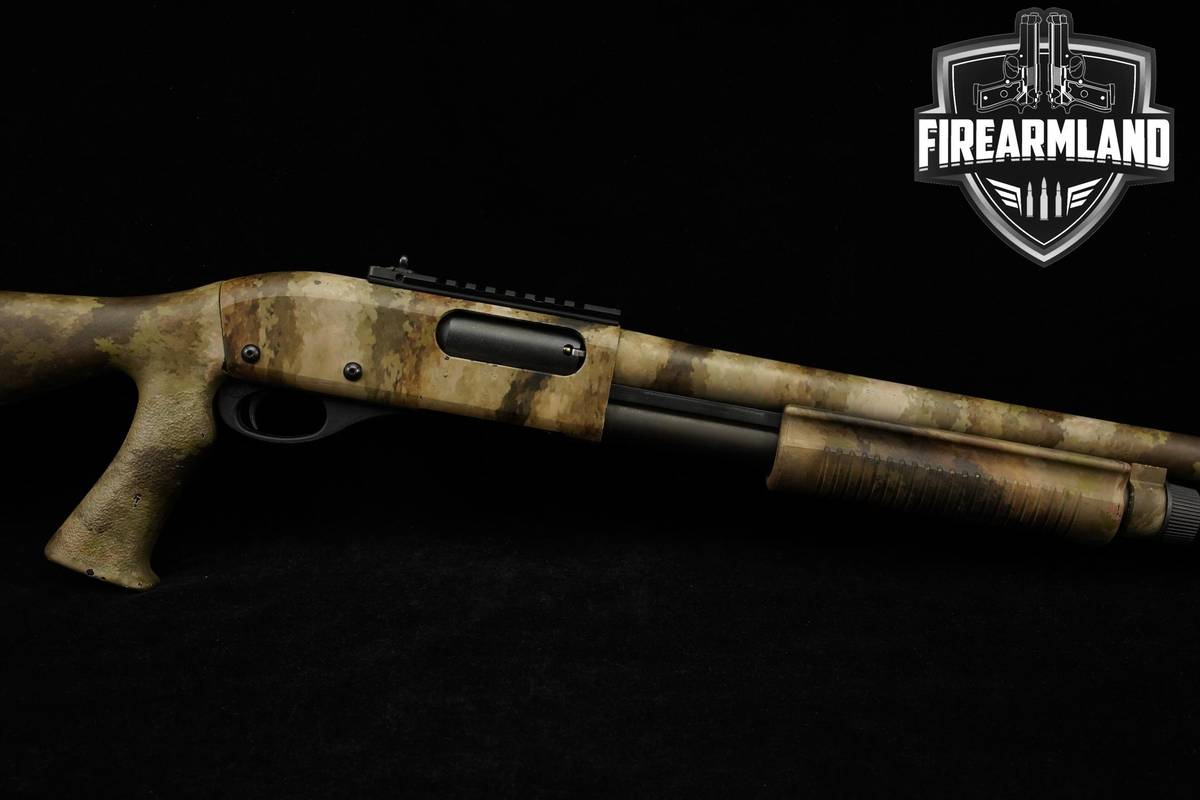 Remington Model 870 Express Tactical 12 Gauge A-TACS Camo Ghost Ring Sights