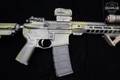 Palmetto State Armory (PSA) PA-15 5.56mm NATO Custom Rattle Can Woodland in Excellent Condition Image 4