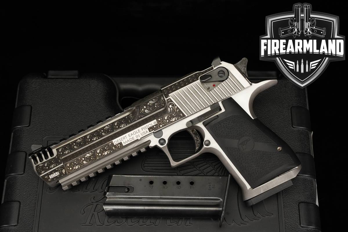 ENGRAVED DEAGLE Magnum Research Desert Eagle Mark XIX MK 19 +ORIG CASE