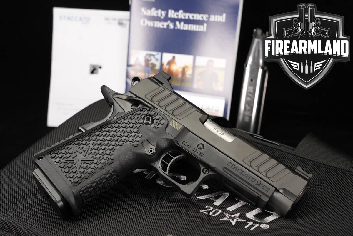 DESIRED Staccato C2 9mm 4" STI 1911 2011 +2 MAGS & ORIG CASE
