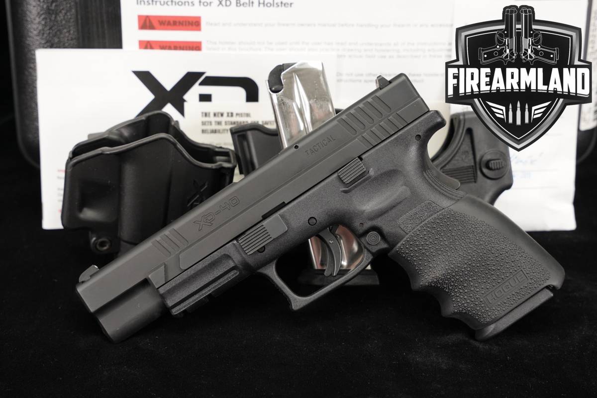 Springfield Armory XD-40 Tactical 40S&W XD40 +2 MAGS, ORIG CASE & HOLSTER