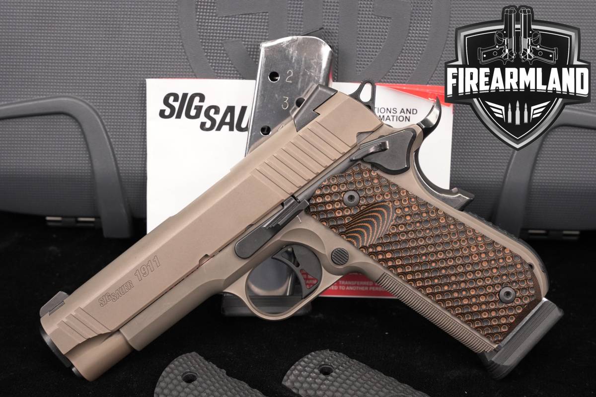 Sig Sauer 1911 Fastback Emperor Scorpion Carry 45 ACP 4.25" FDE +ORIG CASE