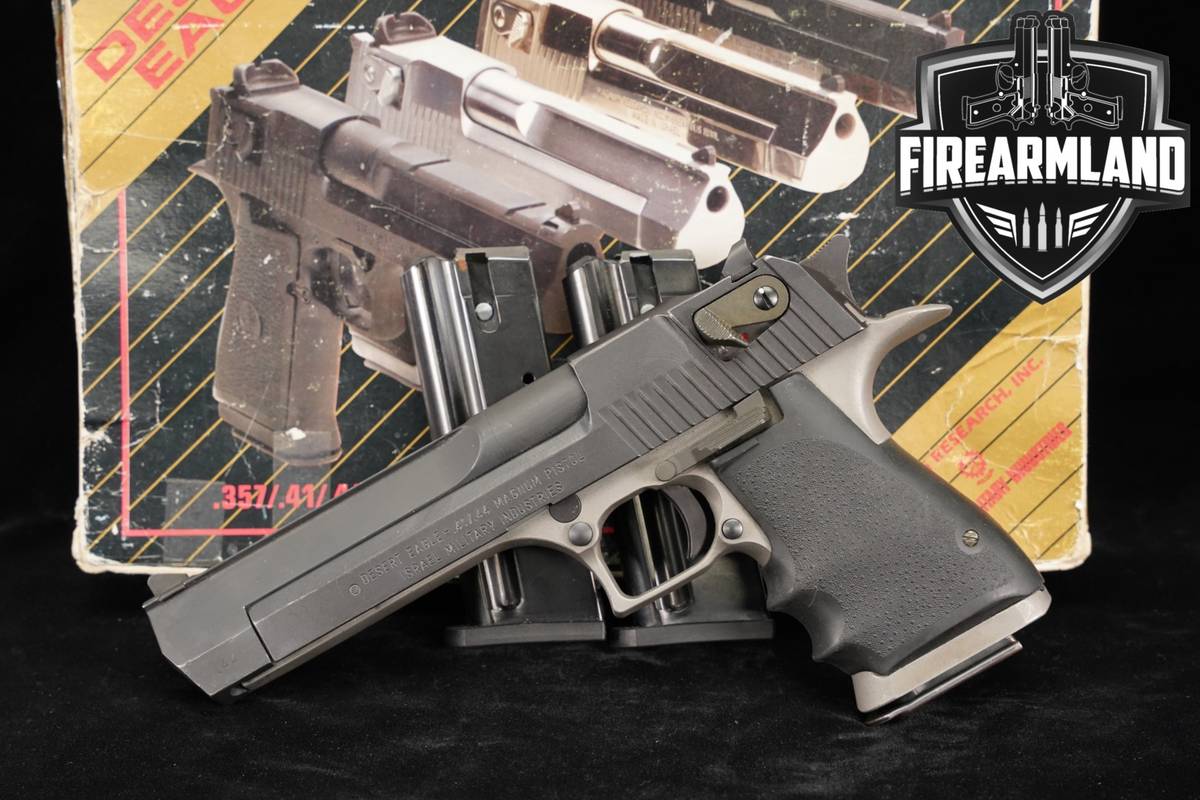 ISRAELI Military Industries Desert Eagle Mk VII 44 Rem Mag 6" +3 MAGS, BOX