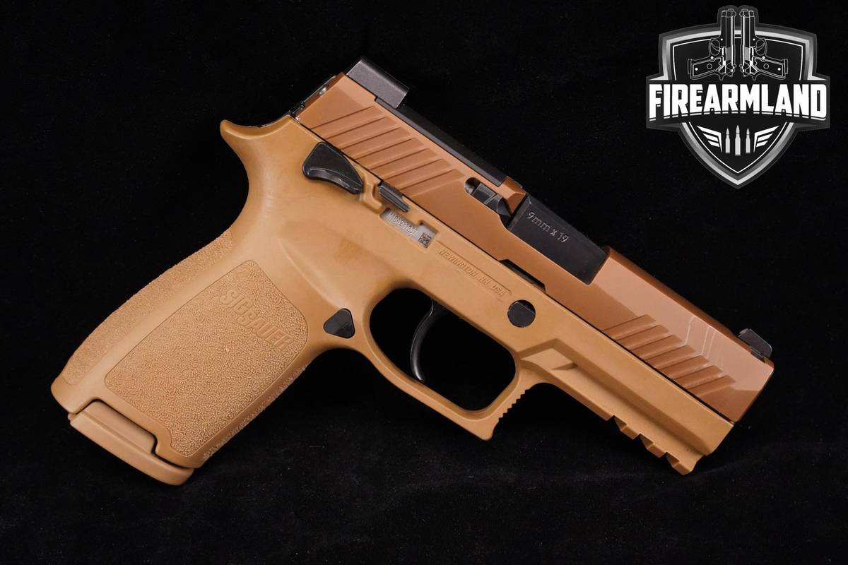 Sig Sauer P320 M18 9mm 3.9" Coyote Tan P-320 M-18 +2 MAGS & ORIG CASE