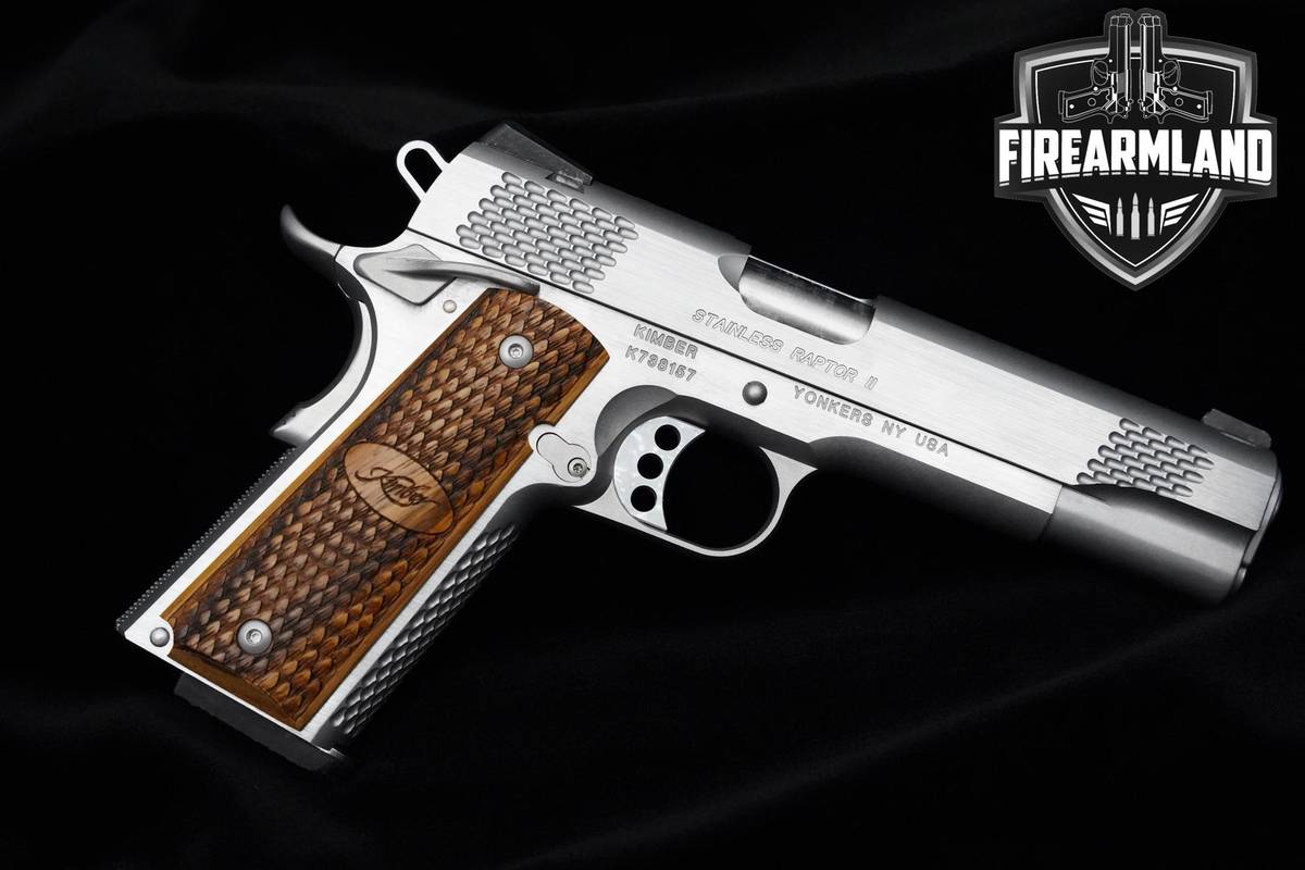 ORIG CASE Kimber Stainless Raptor II Custom Shop 45 ACP Kimber 1911 45-ACP