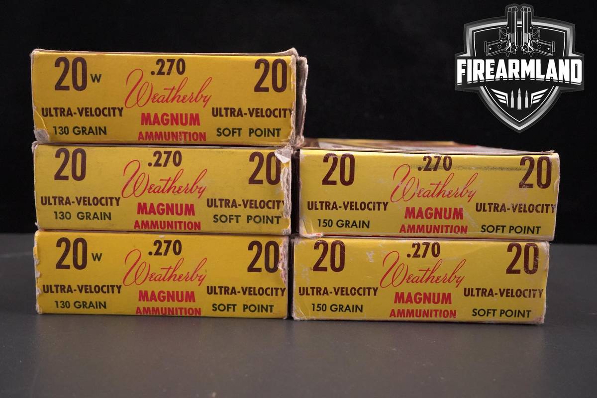 100 ROUNDS! 270 Wby Magnum Ammo 270-Weatherby-Mag Ammunition