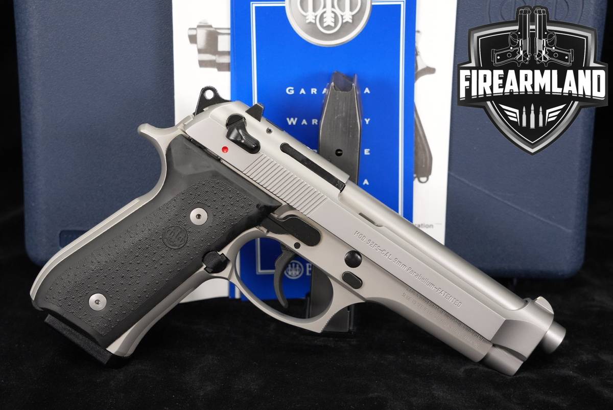 Beretta Mod. 92FS Inox 9mm 4.9" Stainless 92 FS +2 MAGS & ORIG BOX