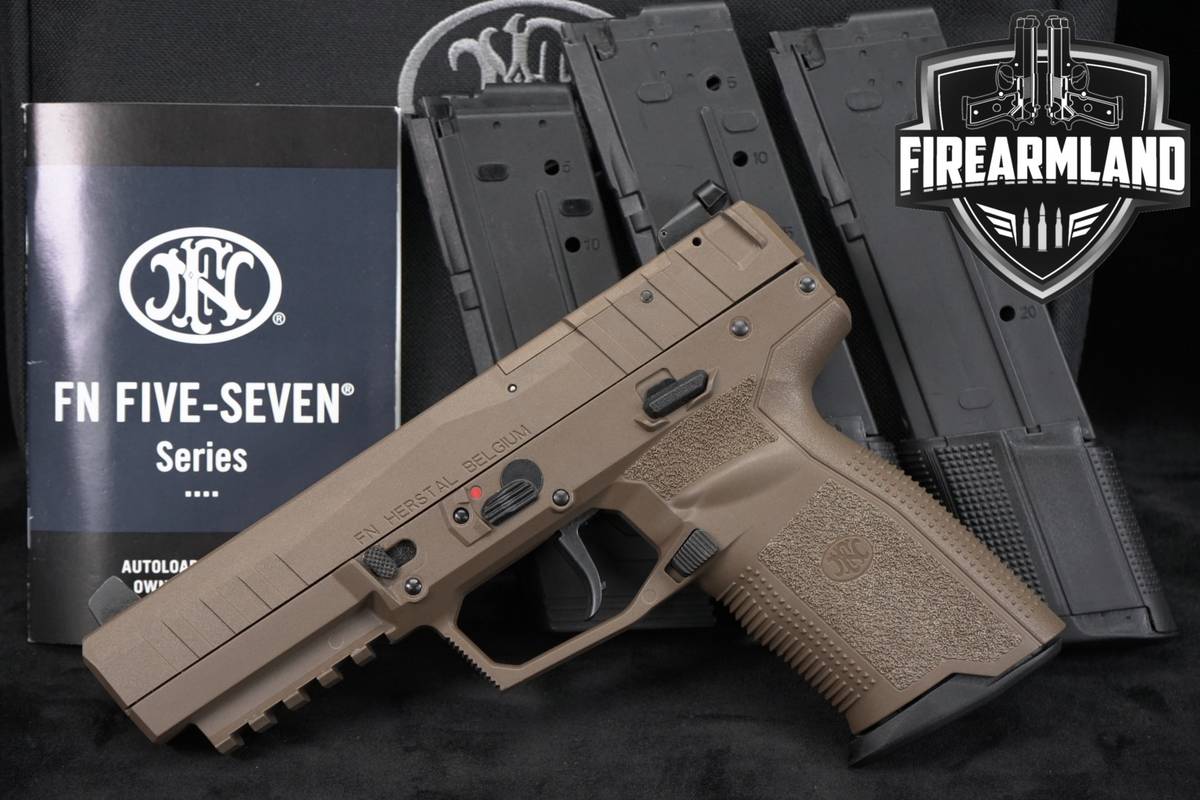 FN Five-seveN Mk3 5.7x28 4.8" FDE 57 Pistol +4 MAGS, ORIG CASE & HOLSTER