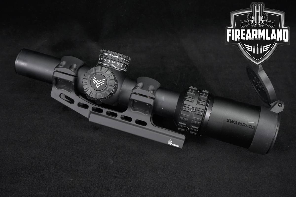 SwampFox Optics Arrowhead 1-10x24mm Guerilla Dot MOA SFP Reticle