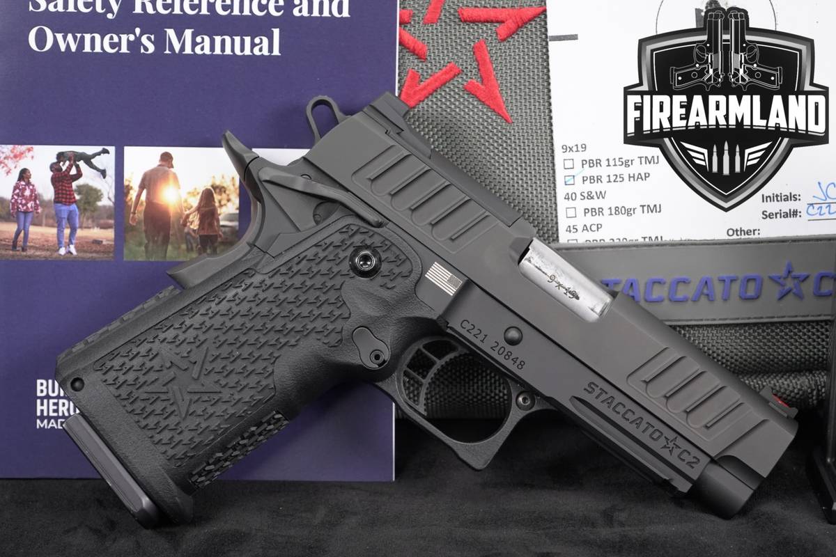 Staccato STI C2 9mm 1911 3.9" 2011 Optic-Ready +3 MAGS & ORIG CASE