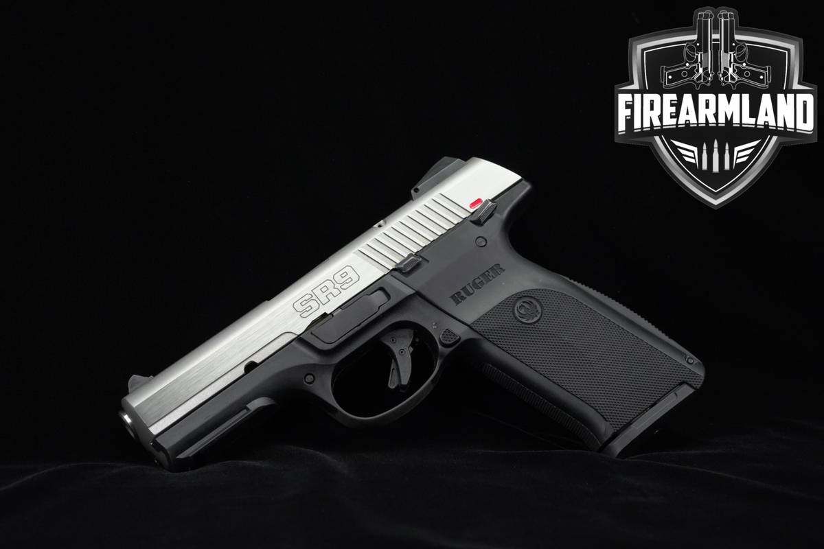 Ruger SR9 9mm 4.14" Two-Tone Stainless SR-9 +2 MAGS & ORIG CASE
