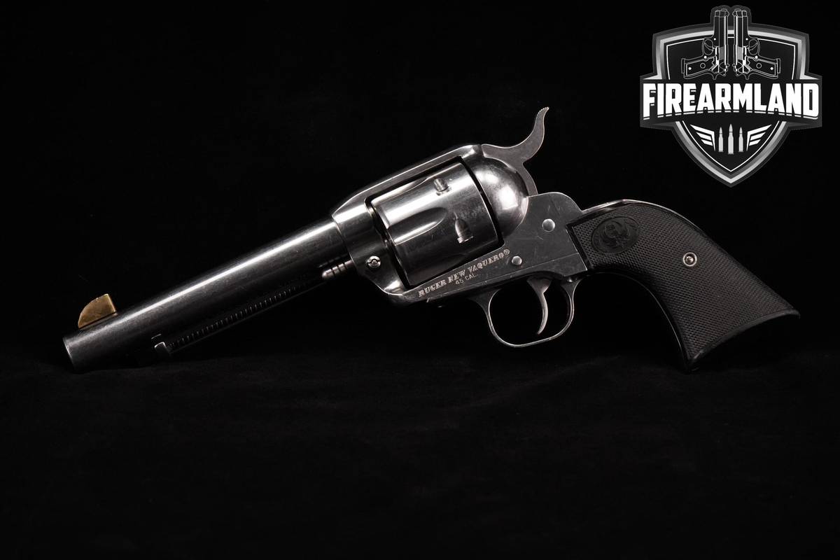 Ruger New Vaquero 45-Colt 5.5" Nickel +ORIG CASE