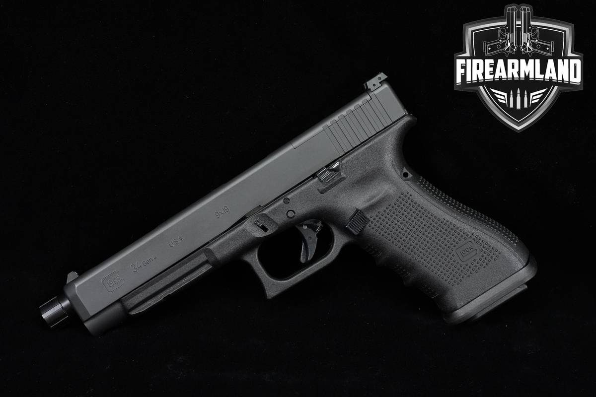 Glock 34 Gen4 MOS 9mm G34 Gen 4 +2 MAGS, OG CASE & SILENCERCO BARREL