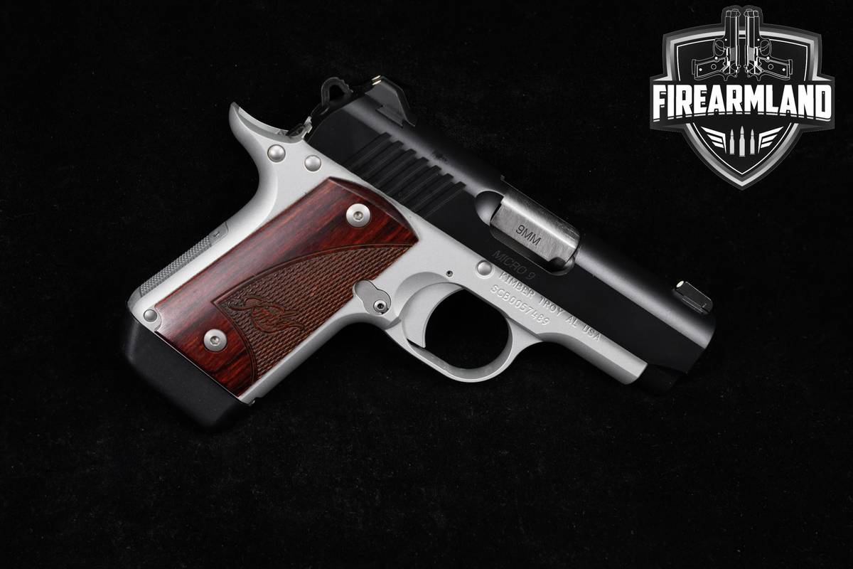 Kimber Micro 9 Rosewood 9mm 3.15" Two-Tone +2 MAGS & ORIG BOX