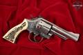 1972 Smith & Wesson (S&W) Model 19-3 Combat Magnum .357 Mag. Bright Nickel in Good Condition Image 3