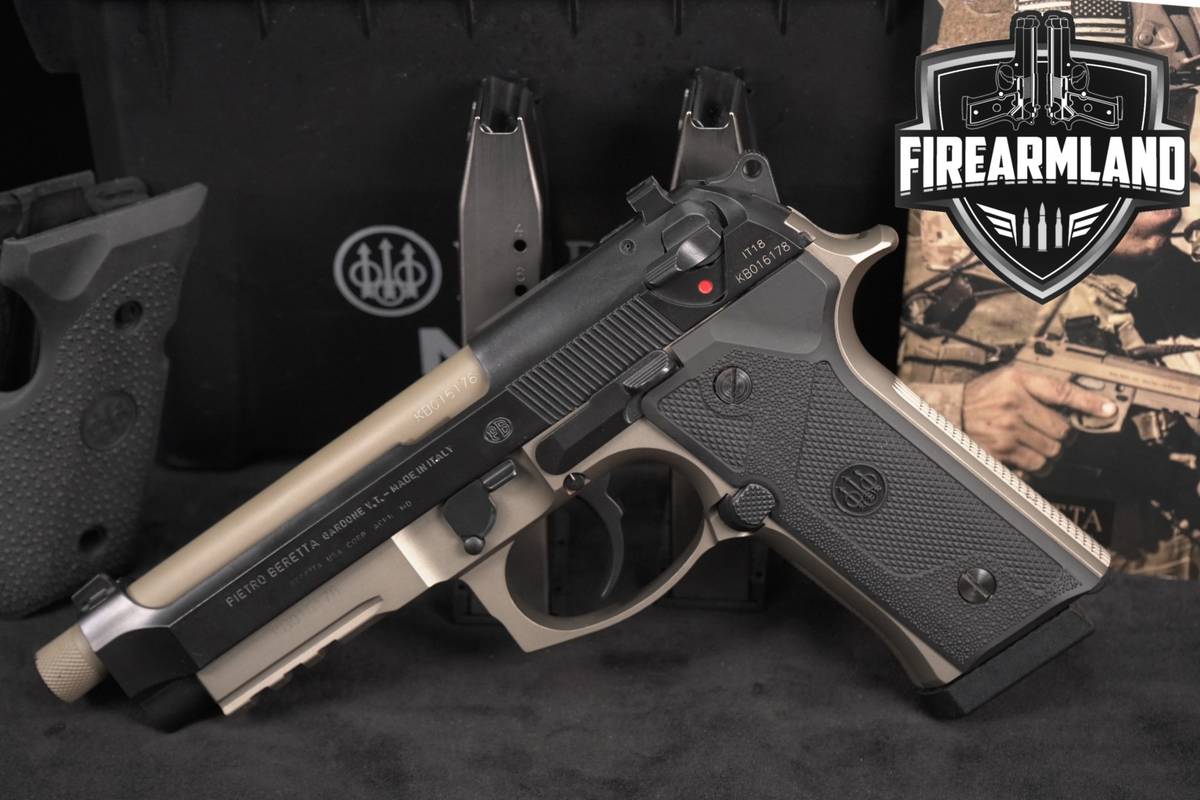 Beretta M9A3 Type F 9mm 5.1" Two-Tone Black & FDE M9 A3 +3 MAGS & ORIG CASE