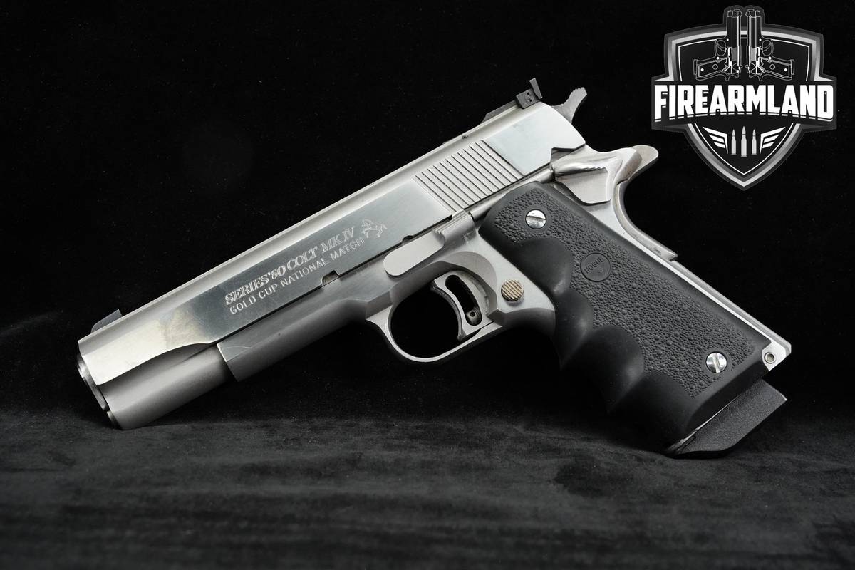 1989 Colt Gold Cup National Match MK IV Series 80 45 ACP 1911 Stainless