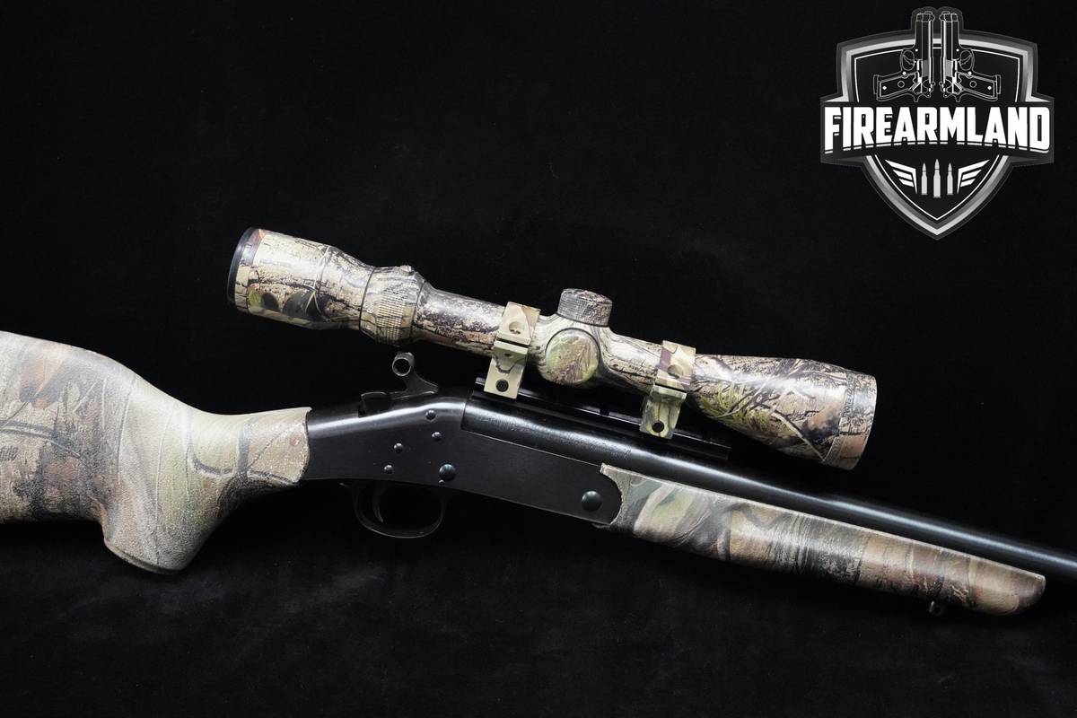 2007 Harrington & Richardson Handi Rifle SB2 45-70 Govt 22" Camo H&R OPTIC