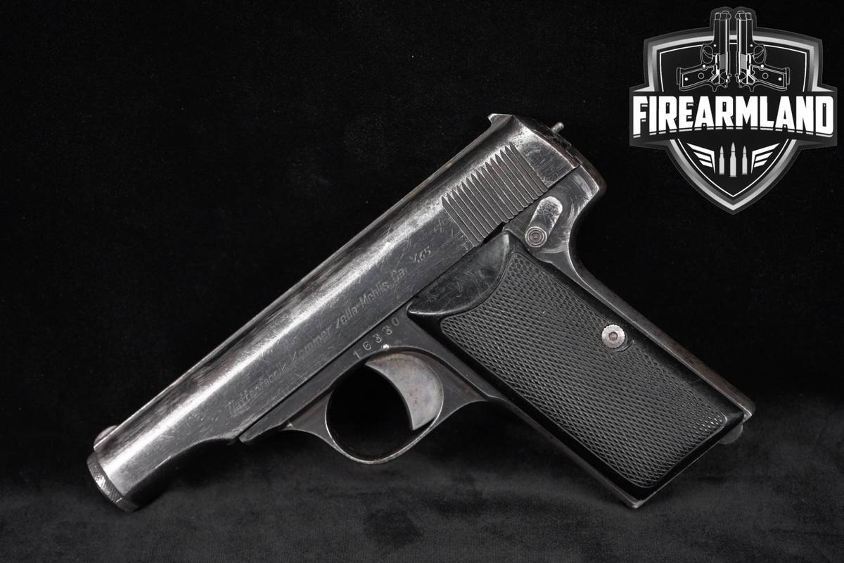 SCARCE Theodor Kommer Model 4 32 ACP 3.5" Blued Zella‑Mehlis