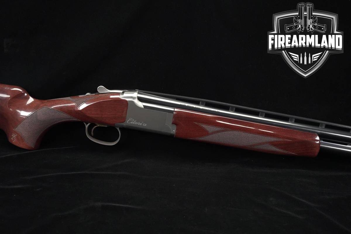 Browning Citori CX White 12-Gauge 30" Blued/Silver Sporting Shotgun +OG BOX