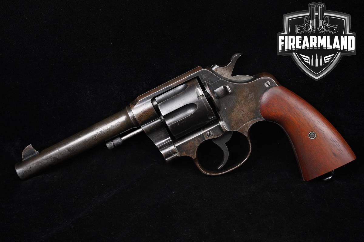 1919 US ARMY WWI Colt Model 1917 45 ACP 5.5 Blued DA/SA