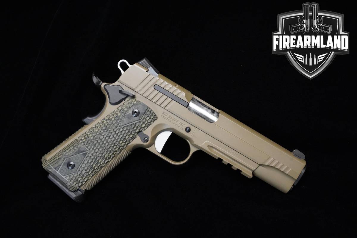 Sig Sauer 1911 Scorpion 45 ACP 1911 5" FDE 1911 2MAGS & ORIG CASE