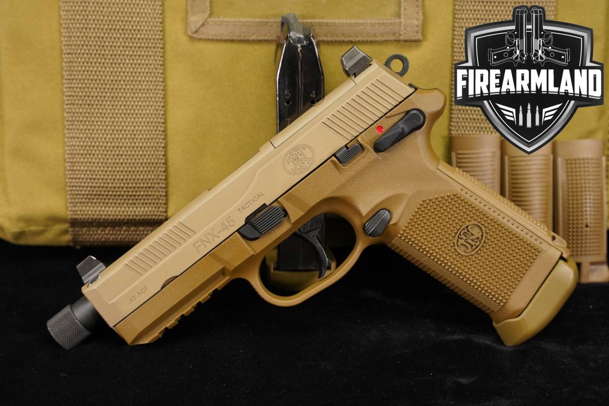 FN FNX-45 Tactical 45ACP Optics-Ready FDE FNX45 +2 MAGS & ORIG CASE